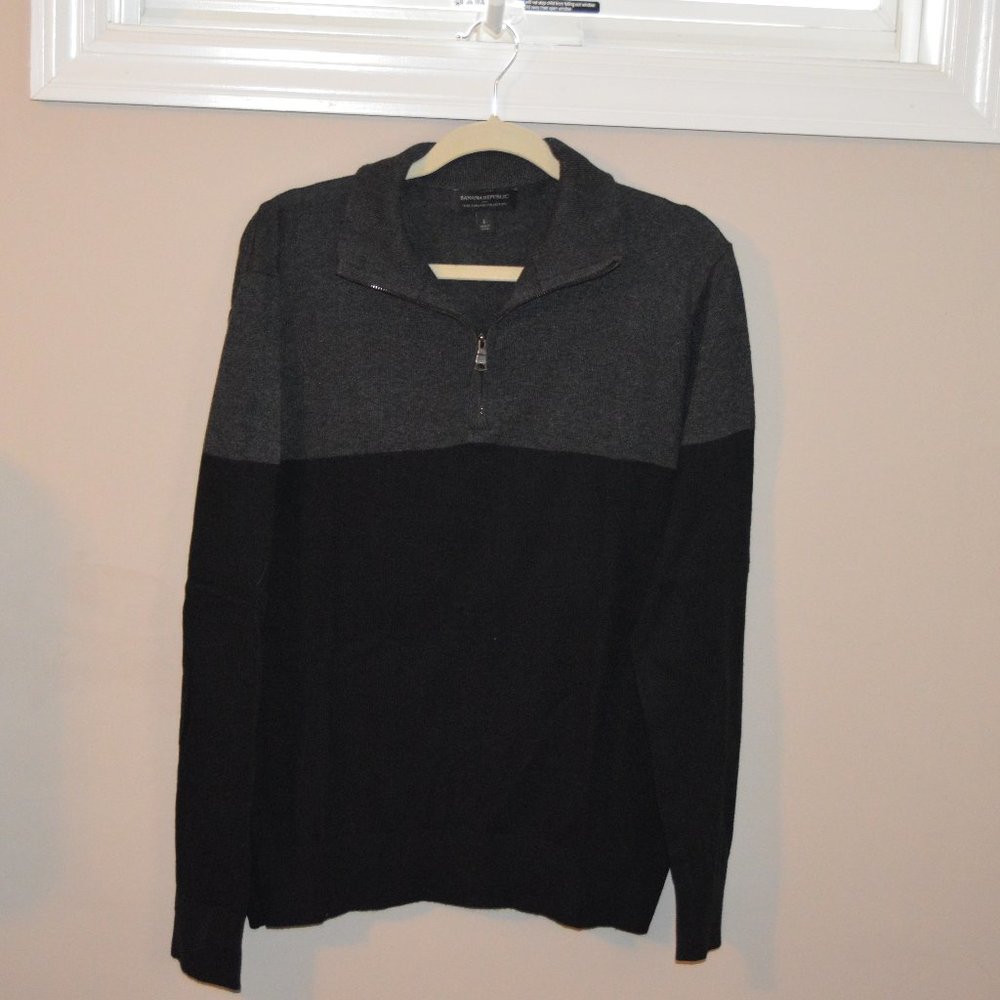 Banana Republic Quarter Zip Sweater
